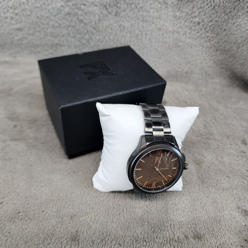 PX Watch Mens One Size Coby Black Stainless Steel *NWT*